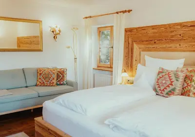 Ein Bett oder Betten in einem Zimmer der Unterkunft Seehotel Malerwinkel