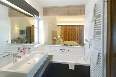 Ein Badezimmer in der Unterkunft Hotel Alte Post