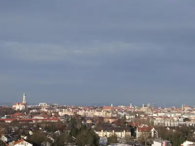 Ein allgemeiner Blick auf Augsburg oder ein Stadtblick von der Ferienwohnung aus