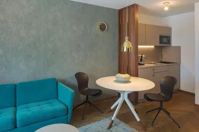 Küche/Küchenzeile in der Unterkunft DD Suites Serviced Apartments