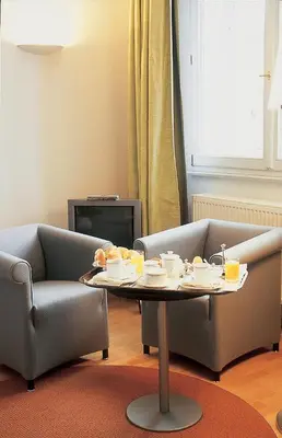 Ein Sitzbereich in der Unterkunft Seeresidenz Alte Post