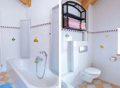Ein Badezimmer in der Unterkunft Ferienwohnung Bacher