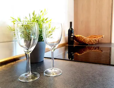 Getränke in der Unterkunft Ferienwohnung Wetterstein