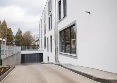 Das Gebäude in dem sich die Ferienwohnung befindet
