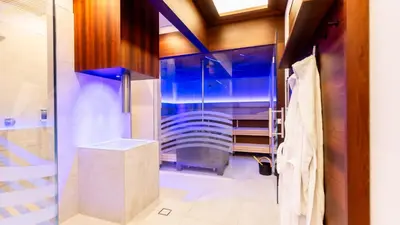 Ein Badezimmer in der Unterkunft Hotel Sonnengarten