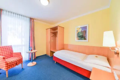 Ein Sitzbereich in der Unterkunft Hotel Beim Schrey