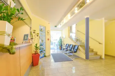 Das Fitnesscenter und/oder die Fitnesseinrichtungen in der Unterkunft Hotel Beim Schrey
