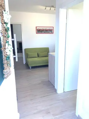 Ein Sitzbereich in der Unterkunft Wolfˋs Apartment