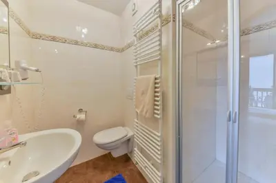 Ein Badezimmer in der Unterkunft Haus am Gries