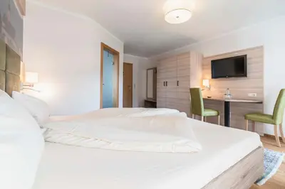 Ein Bett oder Betten in einem Zimmer der Unterkunft Haus am Gries