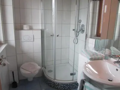 Ein Badezimmer in der Unterkunft Haus am Gries
