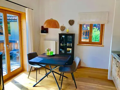 Küche/Küchenzeile in der Unterkunft Ferienwohnung Springer