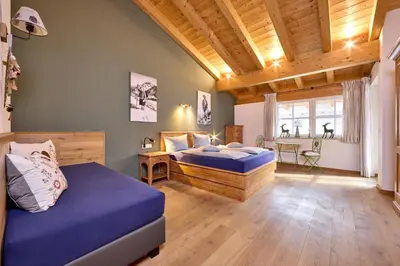 Ein Bett oder Betten in einem Zimmer der Unterkunft Ferienwohnung Eckbauer