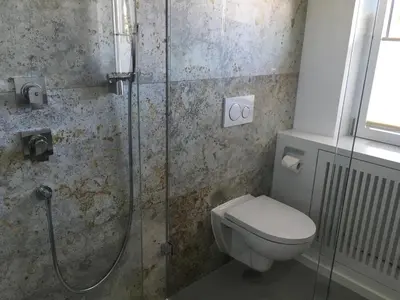 Ein Badezimmer in der Unterkunft Gasthof Fischerstüberl