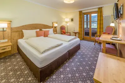 Ein Bett oder Betten in einem Zimmer der Unterkunft Gästehaus Linsinger