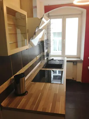 Küche/Küchenzeile in der Unterkunft Apartment Augsburg - Rathaus