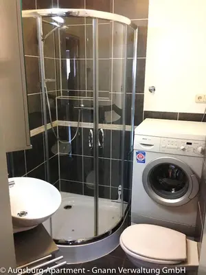Ein Badezimmer in der Unterkunft Apartment Augsburg - Rathaus