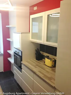 Küche/Küchenzeile in der Unterkunft Apartment Augsburg - Rathaus