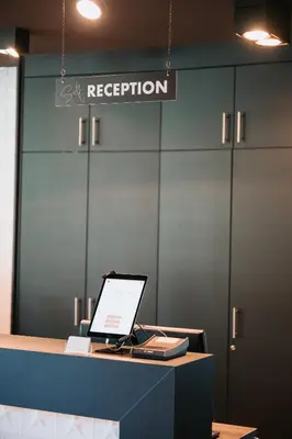 Lobby/Rezeption in der Unterkunft Coffee Fellows Hotel Puchheim