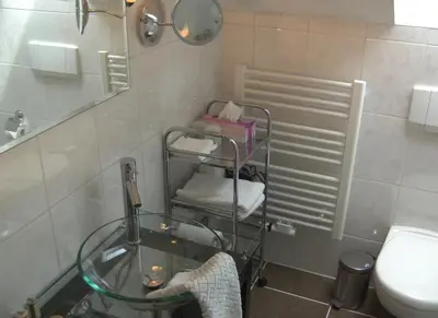 Ein Badezimmer in der Unterkunft Gästehaus Baier am Bad