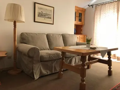 Ein Sitzbereich in der Unterkunft Zugspitzhome Appartment