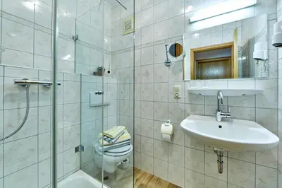 Ein Badezimmer in der Unterkunft Gästehaus-Bauernhof Buchwieser