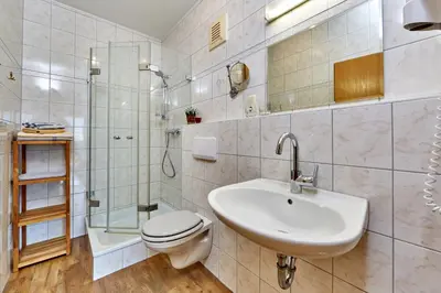Ein Badezimmer in der Unterkunft Gästehaus-Bauernhof Buchwieser