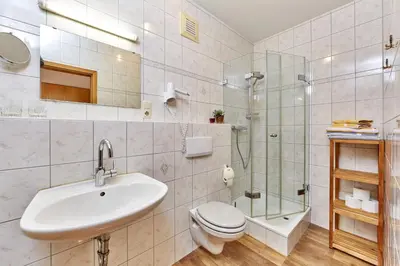 Ein Badezimmer in der Unterkunft Gästehaus-Bauernhof Buchwieser