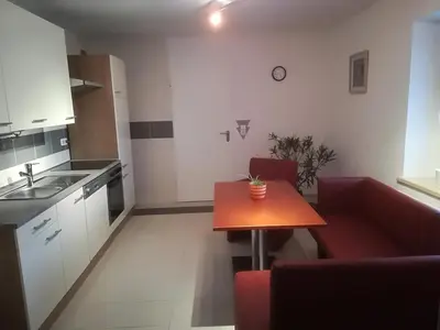 Küche/Küchenzeile in der Unterkunft Ferienhaus Kurzbach