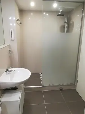 Ein Badezimmer in der Unterkunft Ferienhaus Kurzbach
