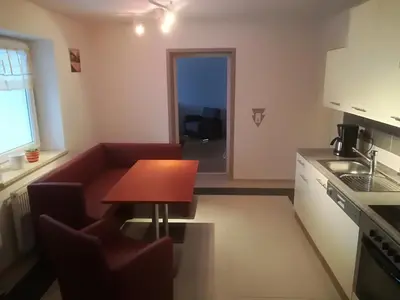 Küche/Küchenzeile in der Unterkunft Ferienhaus Kurzbach