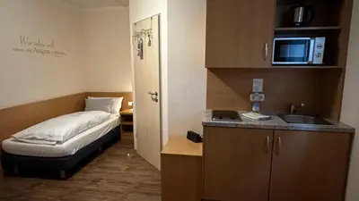 Küche/Küchenzeile in der Unterkunft Ferienwohnung Zehmerhof