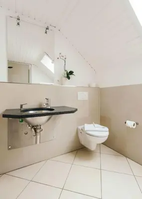 Ein Badezimmer in der Unterkunft Ferienwohnung am Seidlpark