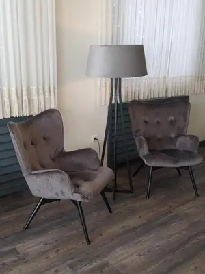 Ein Sitzbereich in der Unterkunft Hotel Leitner