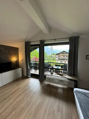 Ein Sitzbereich in der Unterkunft Ferienwohnung Zum Fiaker