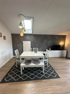 Ein Sitzbereich in der Unterkunft Ferienwohnung Zum Fiaker