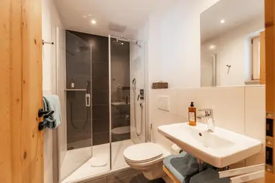 Ein Badezimmer in der Unterkunft Gasthof Bogenrieder