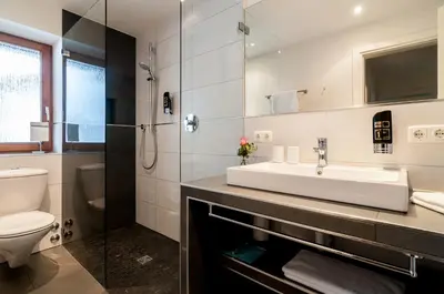 Ein Badezimmer in der Unterkunft Ferienwohnungen Trinkl