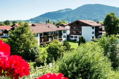Ein allgemeiner Bergblick oder ein Berglick von der Ferienwohnung aus