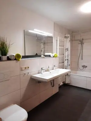 Ein Badezimmer in der Unterkunft Moarhof Holzhausen