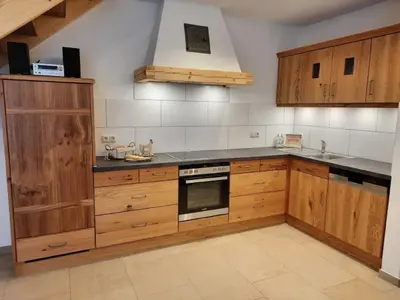 Küche/Küchenzeile in der Unterkunft Moarhof Holzhausen