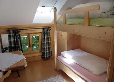 Ein Bett oder Betten in einem Zimmer der Unterkunft Landgasthof Fischbach