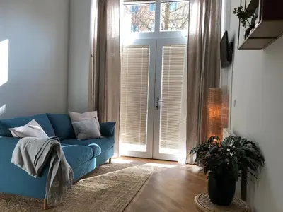 Ein Sitzbereich in der Unterkunft Kaiser Ludwig´s wundervolle Ferienwohnung