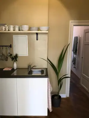 Küche/Küchenzeile in der Unterkunft Kaiser Ludwig´s wundervolle Ferienwohnung