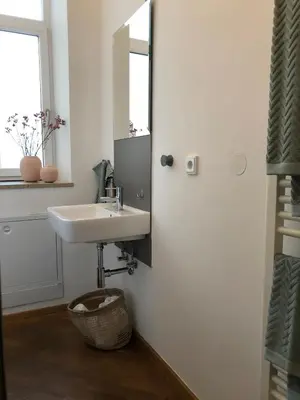 Ein Badezimmer in der Unterkunft Kaiser Ludwig´s wundervolle Ferienwohnung