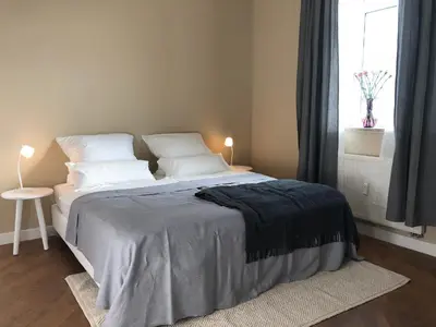 Ein Bett oder Betten in einem Zimmer der Unterkunft Kaiser Ludwig´s wundervolle Ferienwohnung
