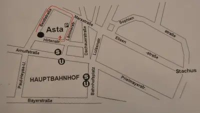 Grundriss der Unterkunft Hotel-Pension Asta