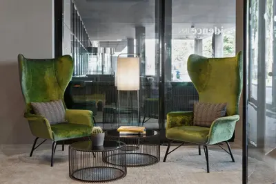 Ein Sitzbereich in der Unterkunft Residence Inn by Marriott Munich City East