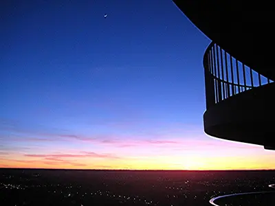 Blick auf den Sonnenuntergang/Sonnenaufgang von der Ferienwohnung aus oder aus der Nähe