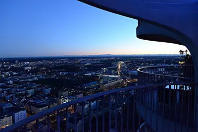 Ein allgemeiner Blick auf Augsburg oder ein Stadtblick von der Ferienwohnung aus